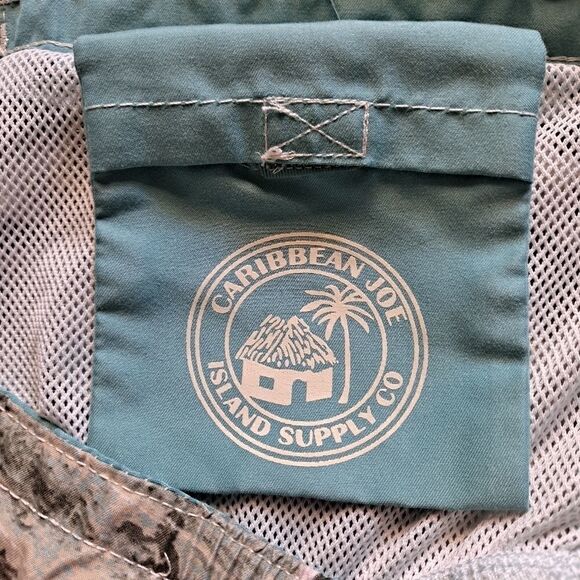 Caribbean Joe Island Supply Co Swim Trunks Island Print Large - Picture 4 of 5